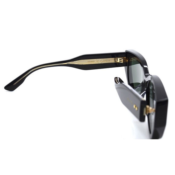 Gucci Black Cat-Eye Sunglasses with Dark Green Lenses - Picture 8 of 10